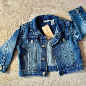 First Impressions Girls' Blue Jean Jacket with Button Front
